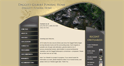 Desktop Screenshot of daggettgilbertfuneralhome.com